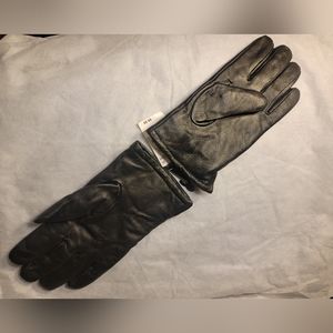 Black Leather Gloves